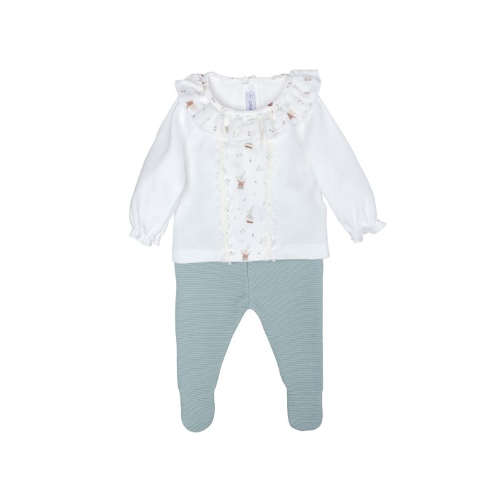 Conjunto polaina bebe niña arosa