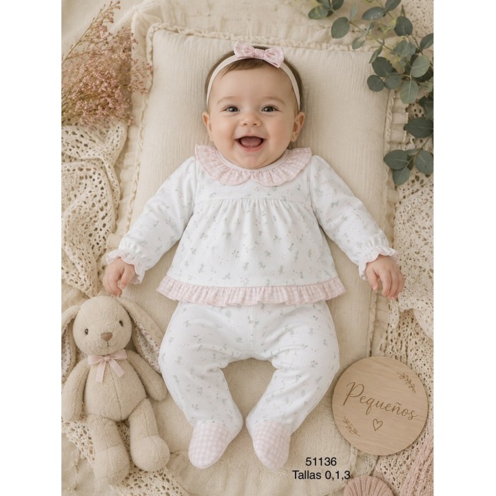 Conjunto polaina c/volante niña